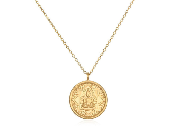 Gold Buddha Charm Necklace