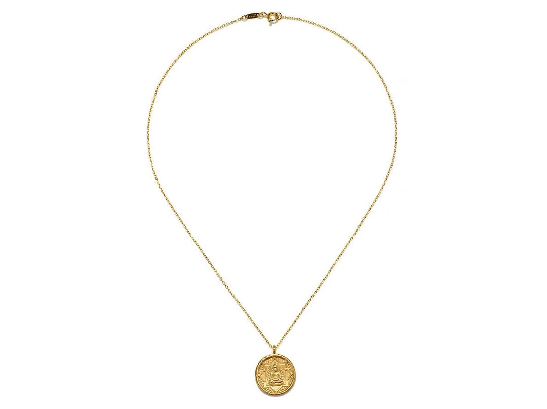 Gold Buddha Charm Necklace