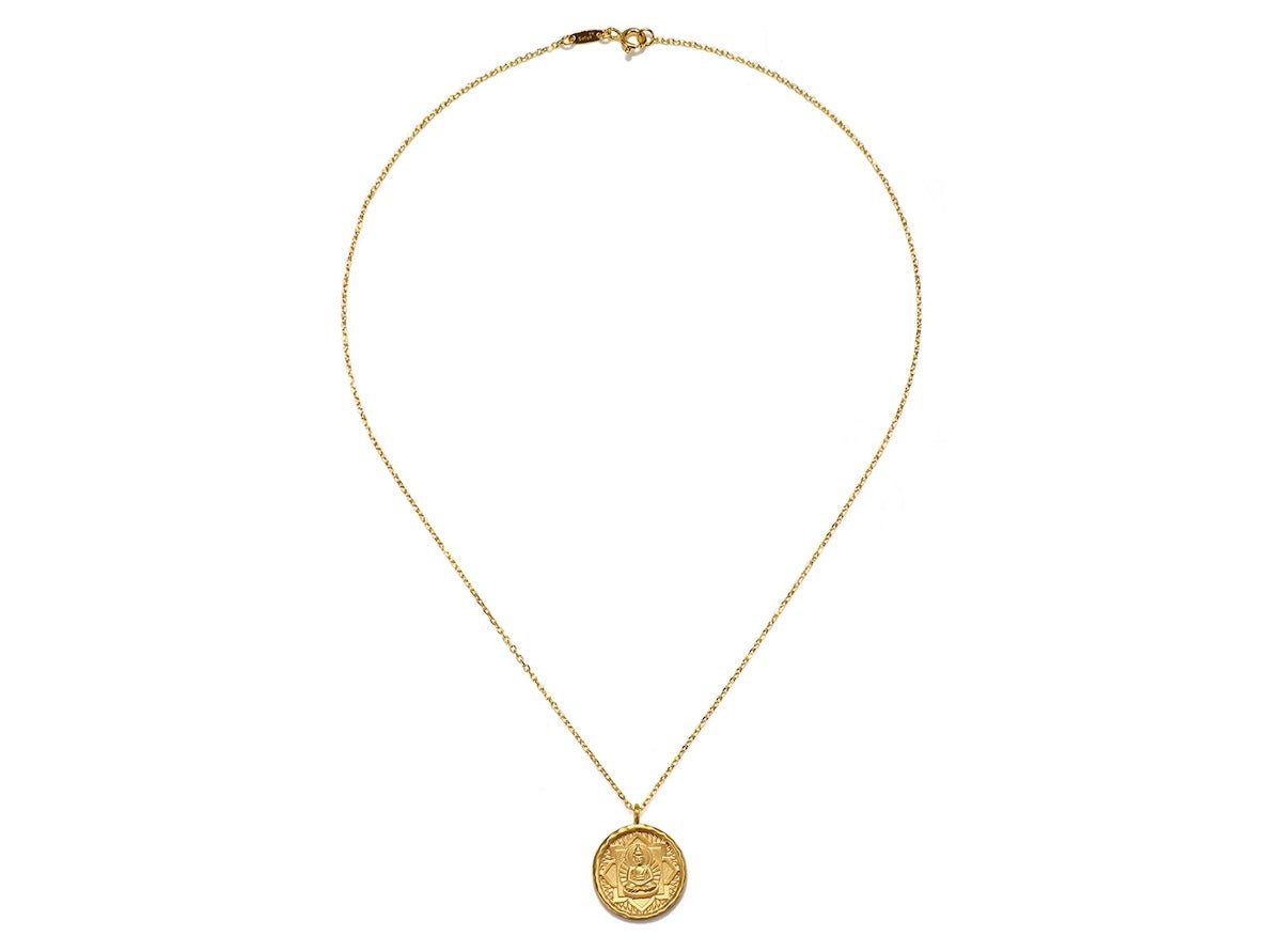 Gold Buddha Charm Necklace