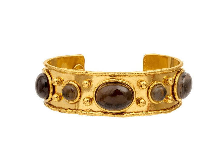 Byzantine Dark Quartz Cuff