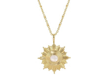 Load image into Gallery viewer, Yellow Gold Supernova Charm Necklace
