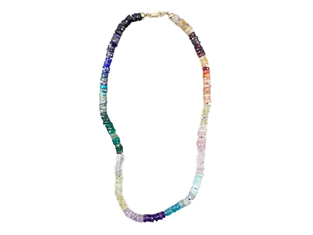 Multi-Gem Rainbow Necklace