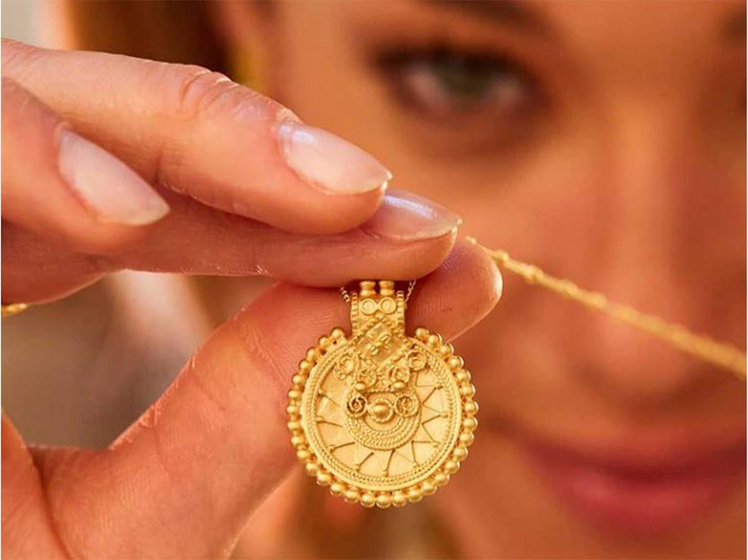 Gold Mandala Necklace