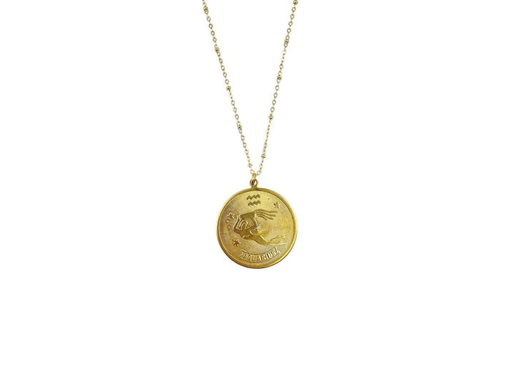 Aquarius Medallion Necklace