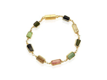 Load image into Gallery viewer, Multicolored Tourmaline Bracelet
