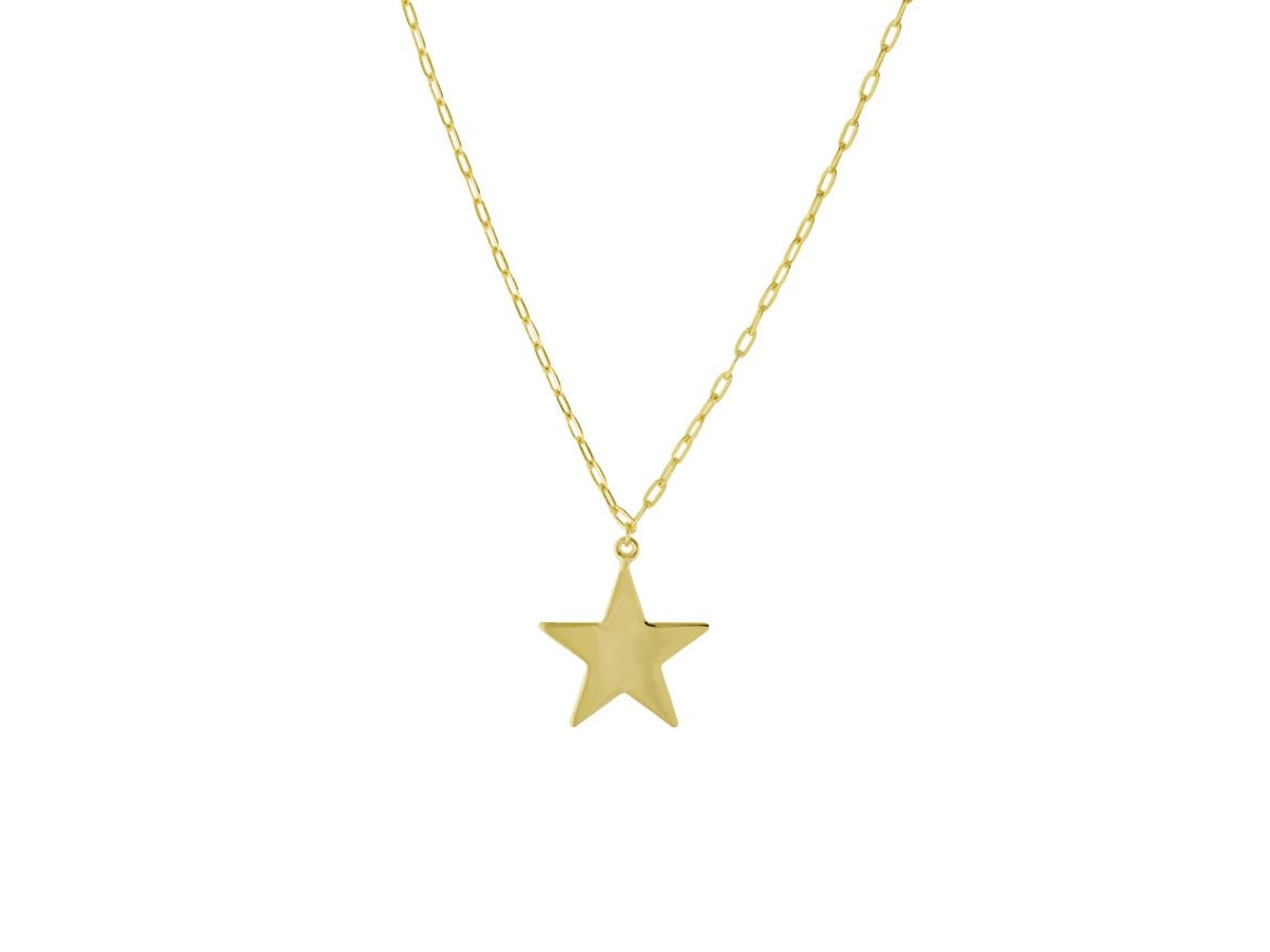 Gold Vermeil Star Charm Necklace