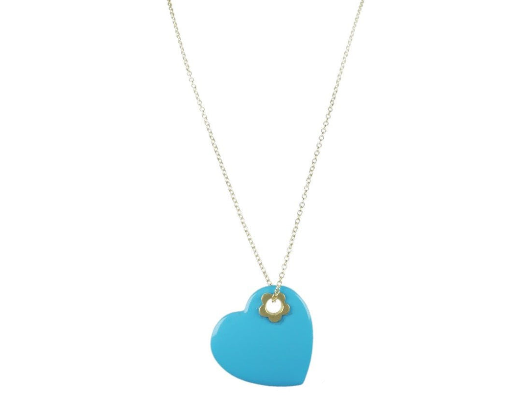 Turquoise Heart Pendant Necklace