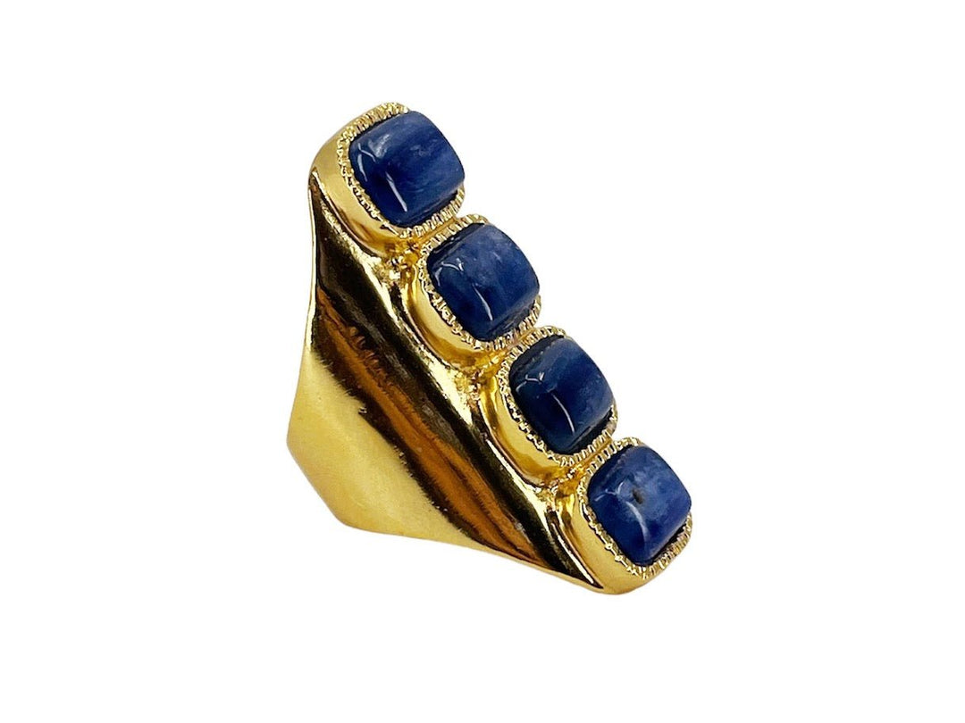 Kyanite Panel Ring