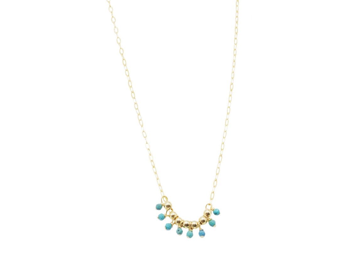 Turquoise Fringe Necklace
