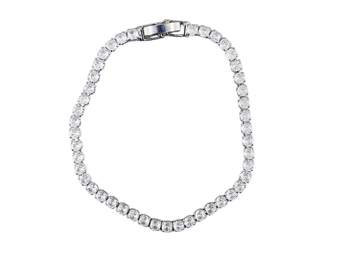 Silver CZ Tennis Bracelet