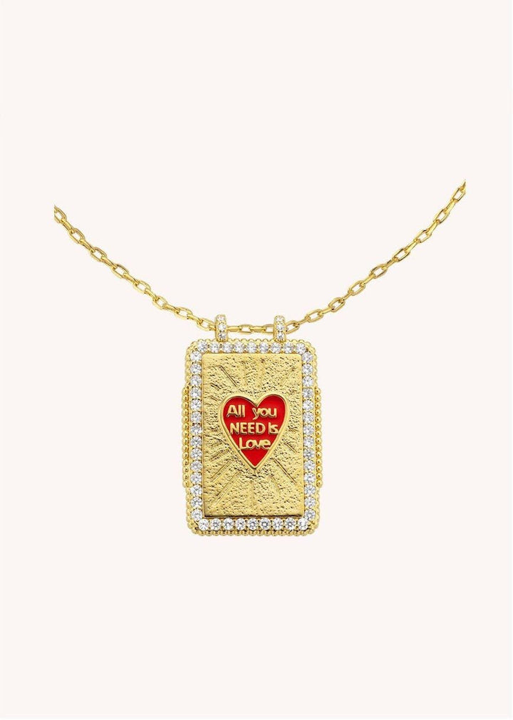 "All You Need is Love" Charm Necklace