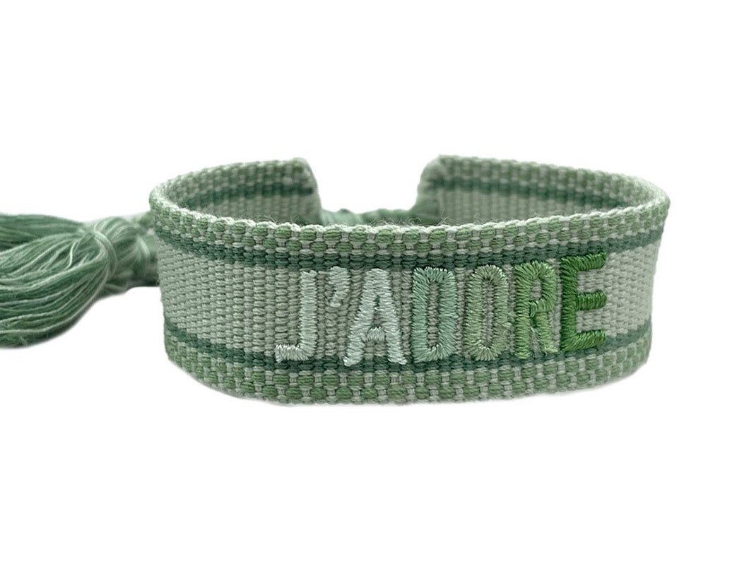 Woven Green Ombre J'Adore Bracelet