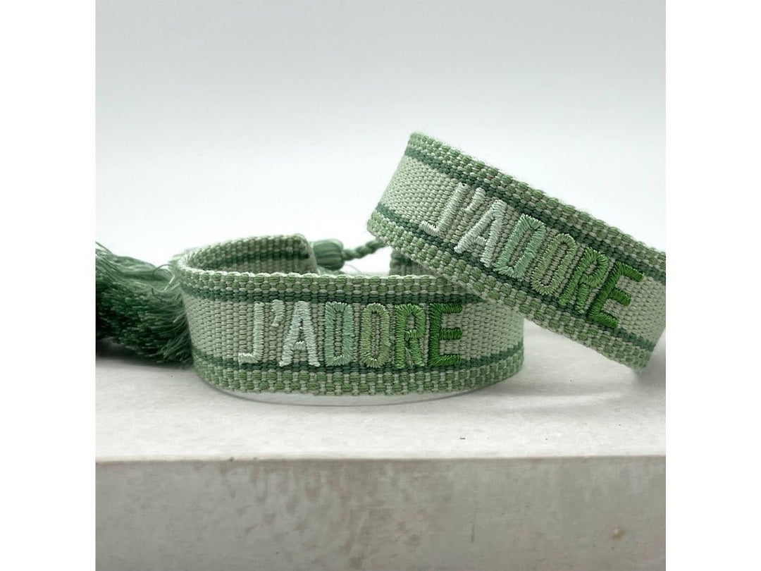 Woven Green Ombre J'Adore Bracelet