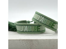 Load image into Gallery viewer, Woven Green Ombre J&#39;Adore Bracelet
