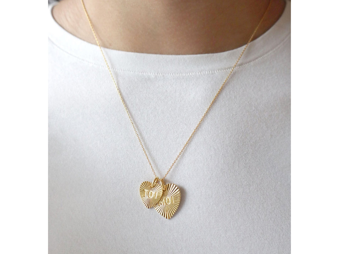 Toi Moi Double Heart Charm Necklace