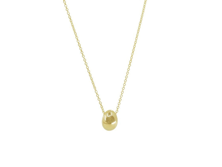 14k Egg Charm Necklace