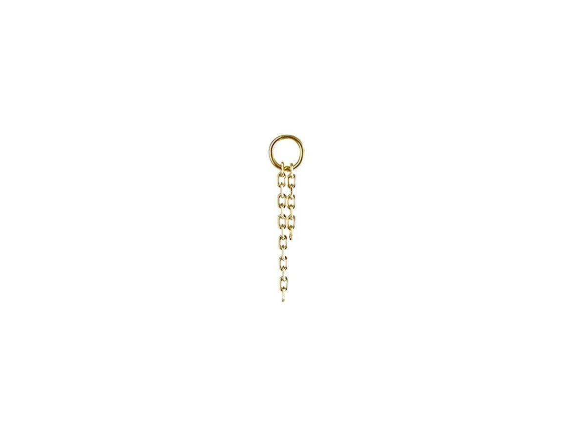 9k Short Chain Drop Charm