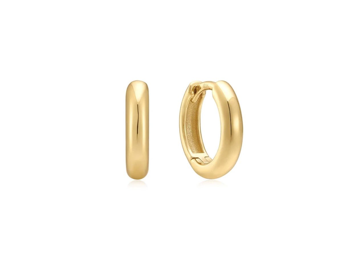 Gold Micro Huggie Hoops