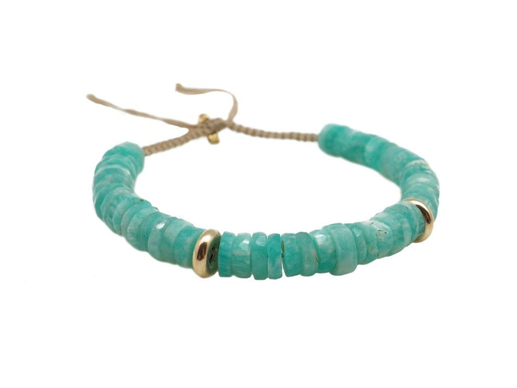 Green Amazonite Adjustable Bracelet