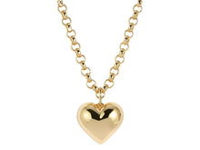 Load image into Gallery viewer, Gold Bubble Heart Necklace

