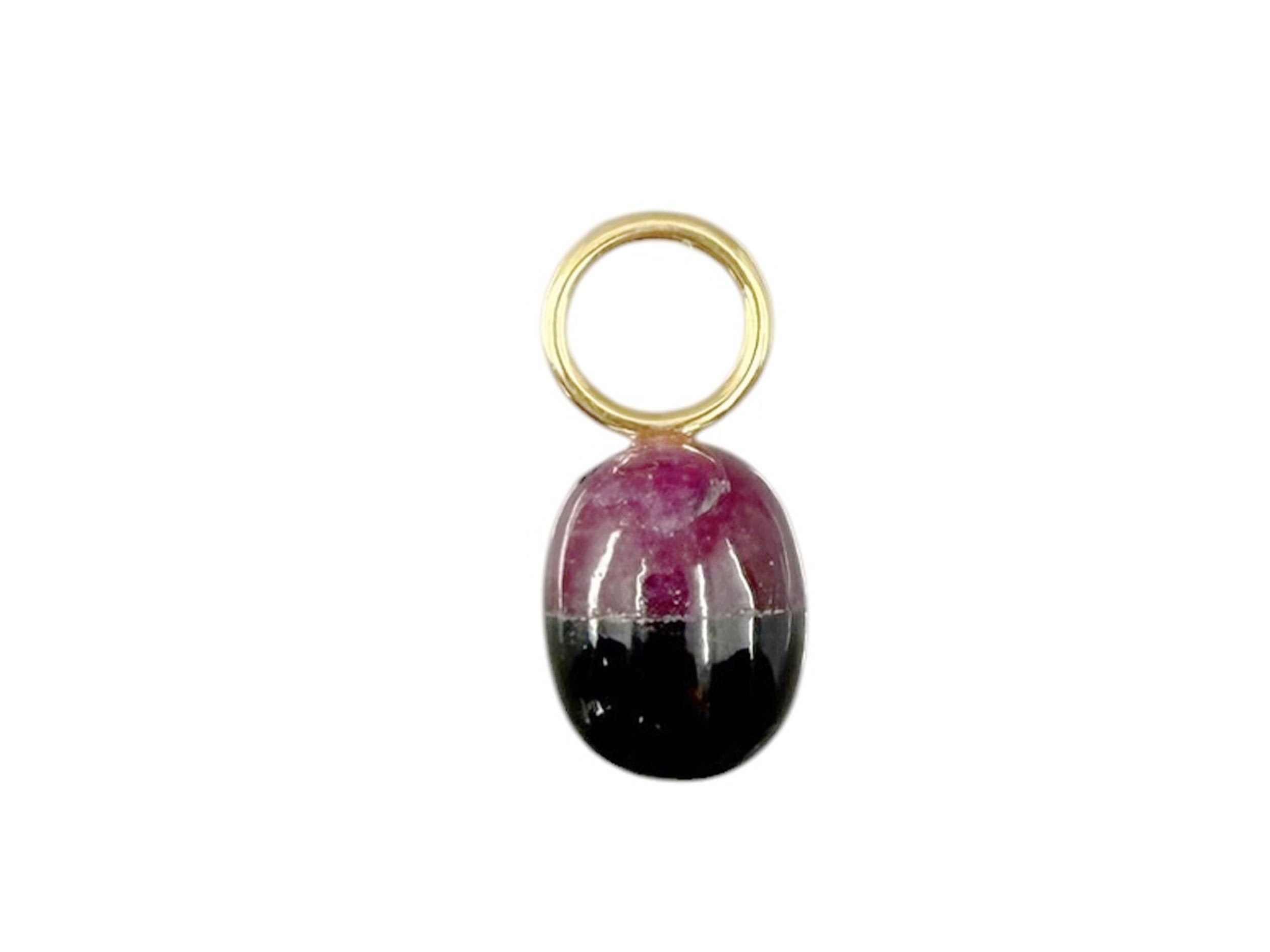 14k Garnet and Ruby Capsule Charm