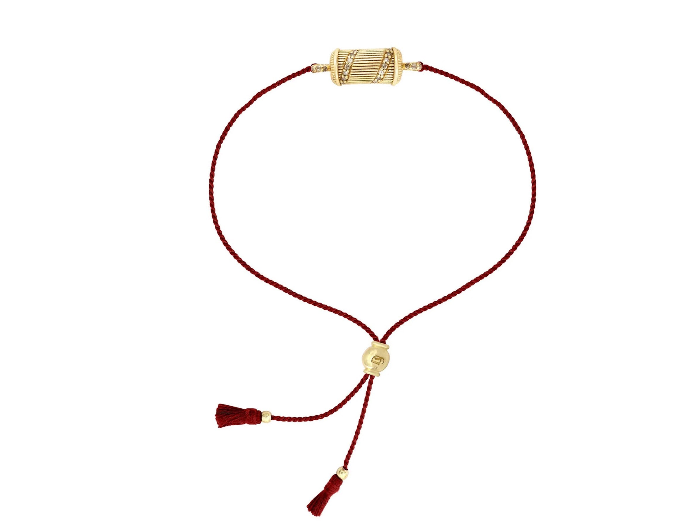 Red Thread Bracelet with Spiral Charm