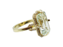 Load image into Gallery viewer, 18k Prasiolite and Diamond Ring
