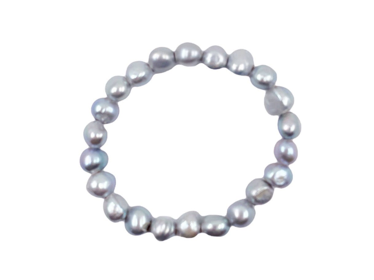 Silver Baroque Pearl Bracelet