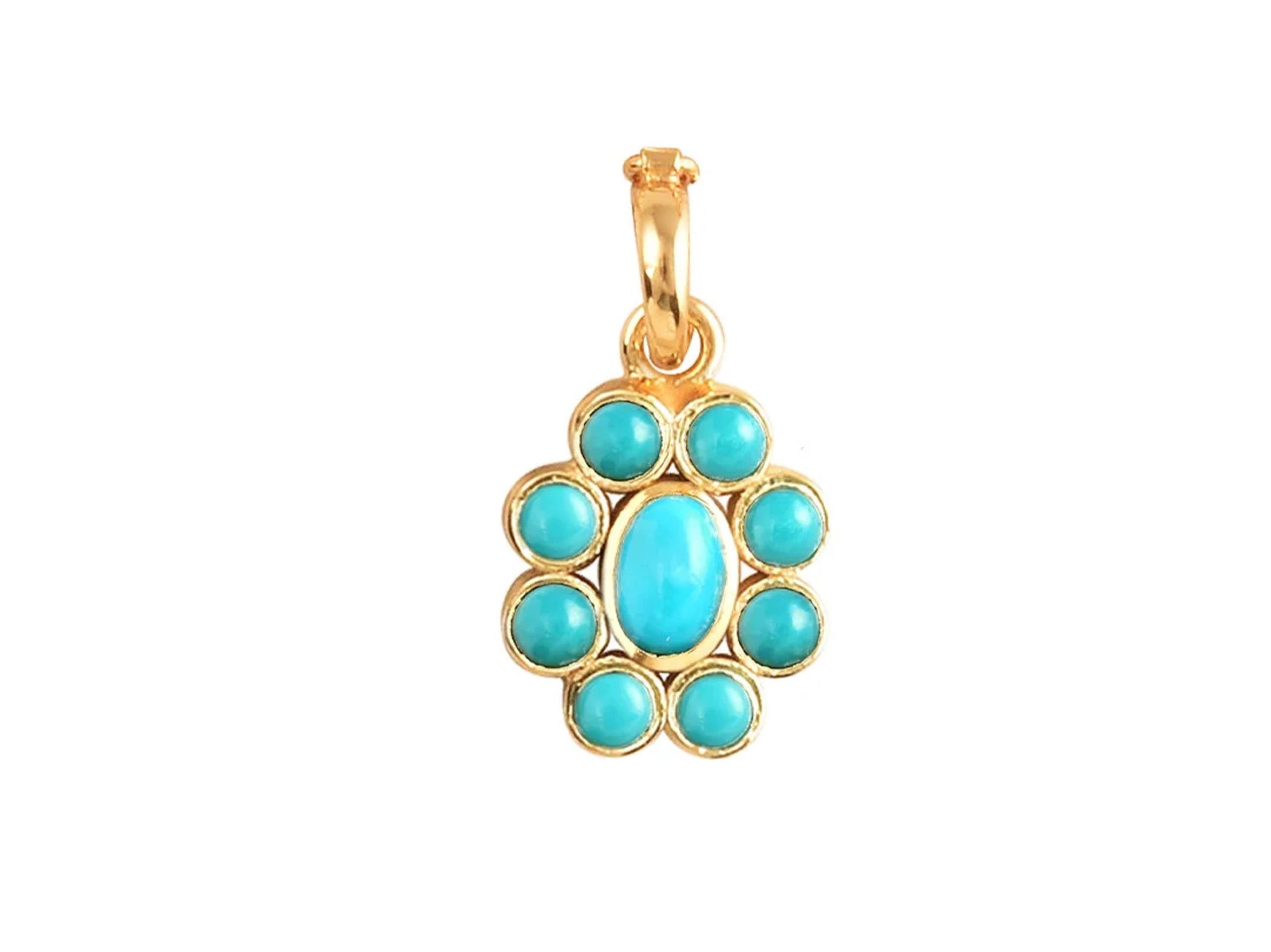 Nine Planets Charm in Turquoise