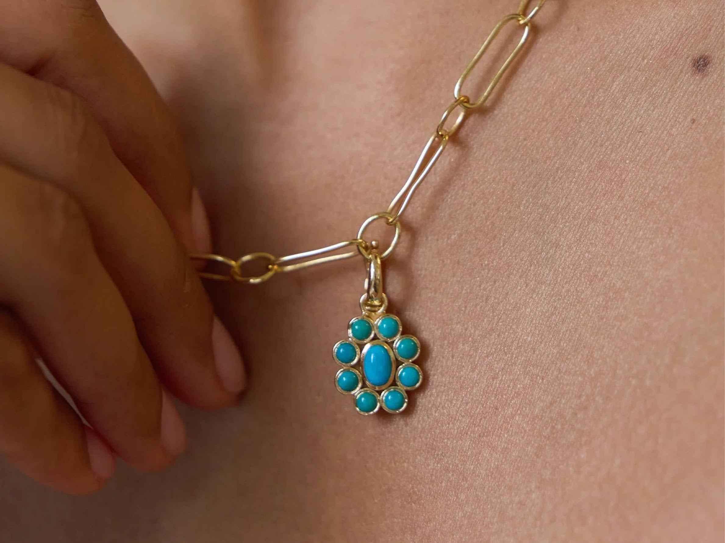 Nine Planets Charm in Turquoise