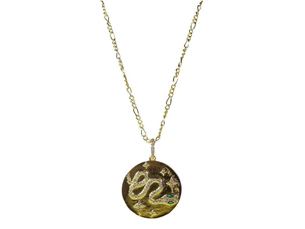 Snake Coin Necklace