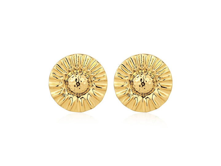 Gold Sunflower Studs