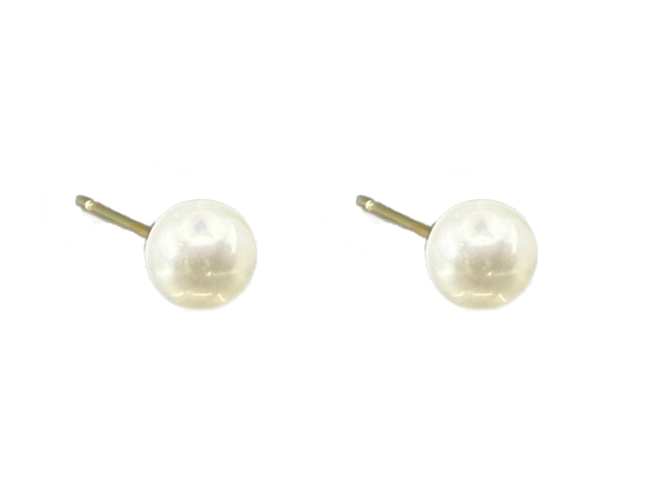 Faux Pearl Stud Earrings
