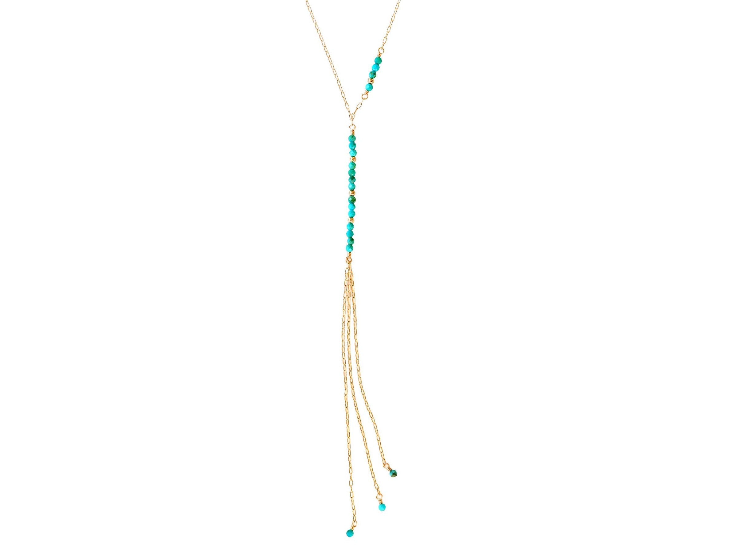 Turquoise Waterfall Necklace