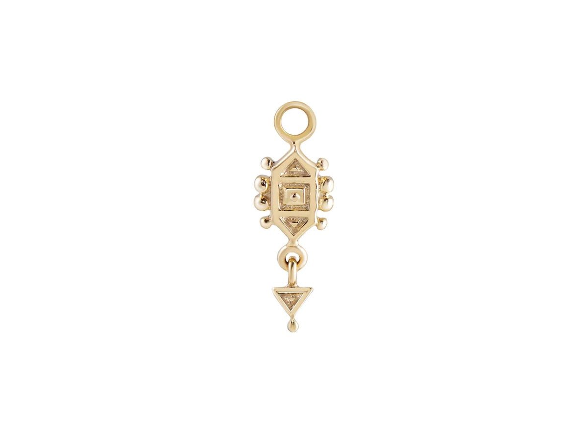 9k Dala Triangle Drop Charm