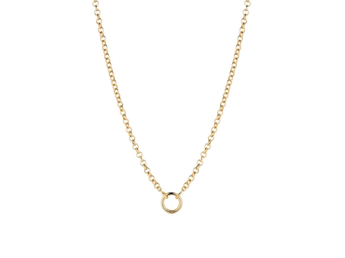 Gold Chain with Charm Holder