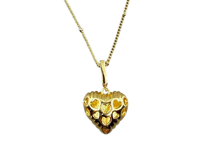 Two-Sided Balloon Heart Necklace
