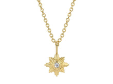 Load image into Gallery viewer, Yellow Gold Supernova Star Necklace
