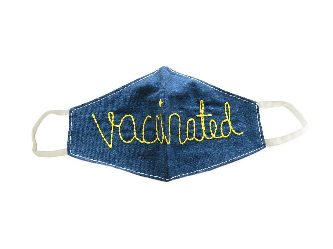 Yellow Vaccinated Mask