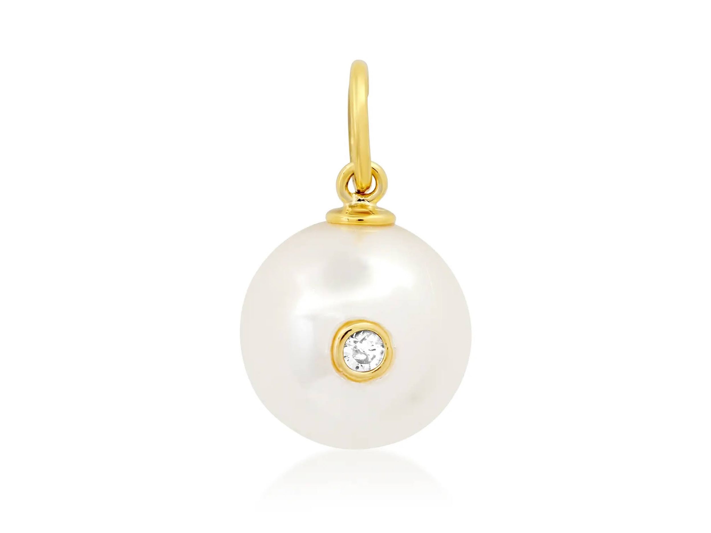 Pearl Charm with CZ