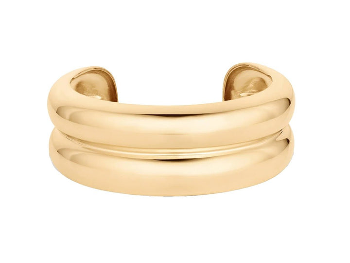 Gold Double Cuff Bracelet