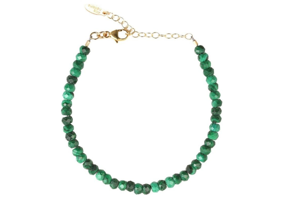 Green Malachite Beaded Bracelet