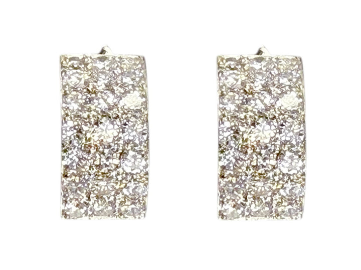 1950-60s Platinum/18k Diamond Earrings