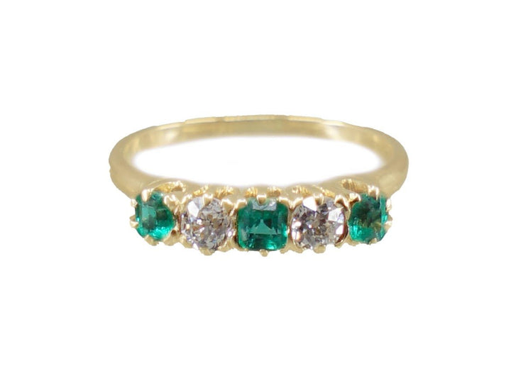 Victorian Emerald and Diamond Ring