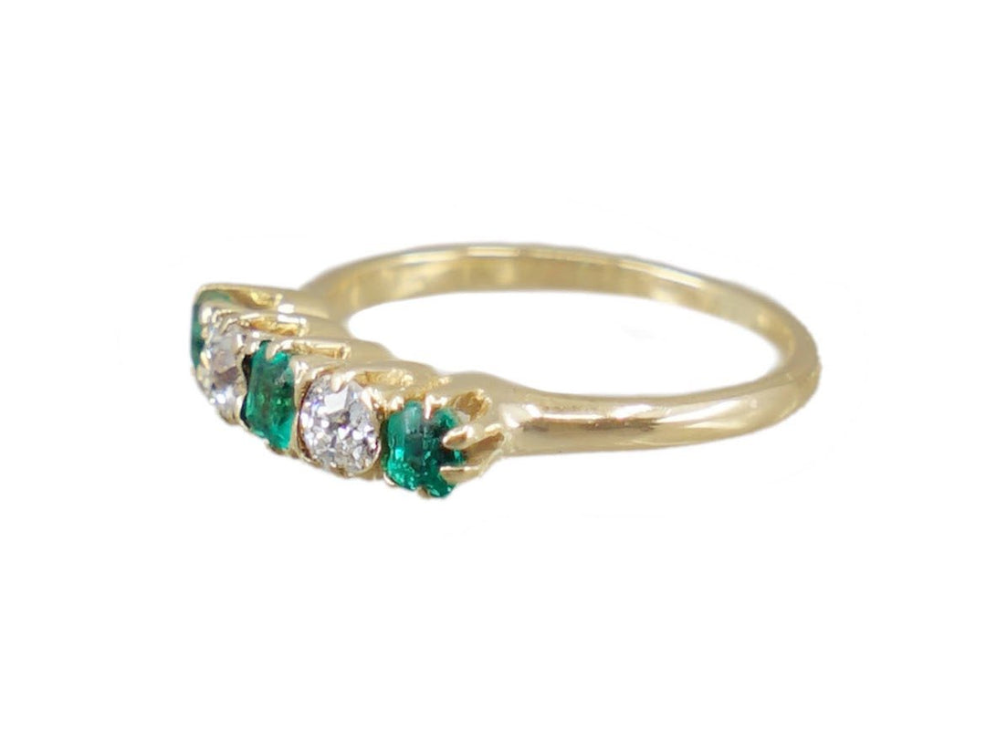 Victorian Emerald and Diamond Ring