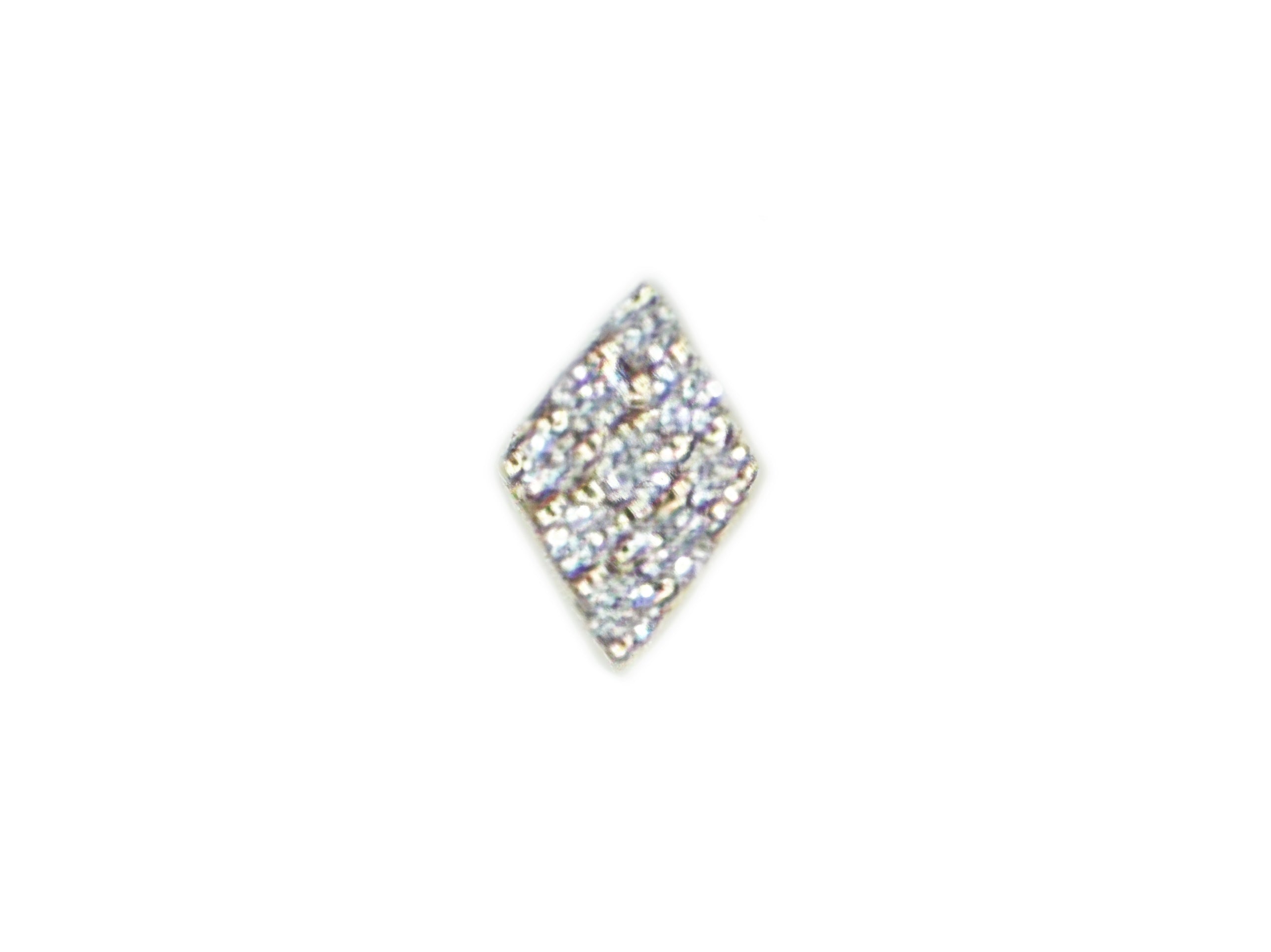 14k Pave Diamond Single Stud