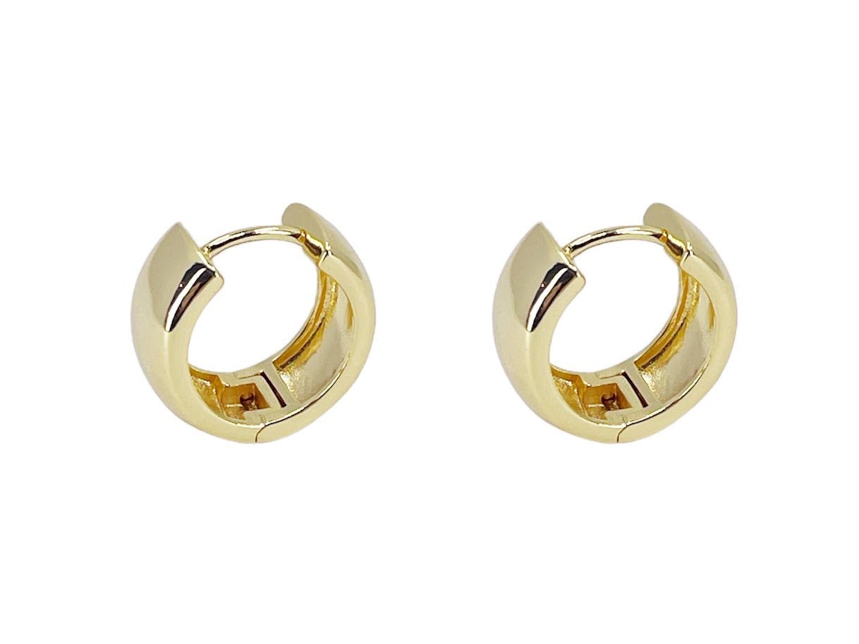 Gold Chunky Snap Hoops