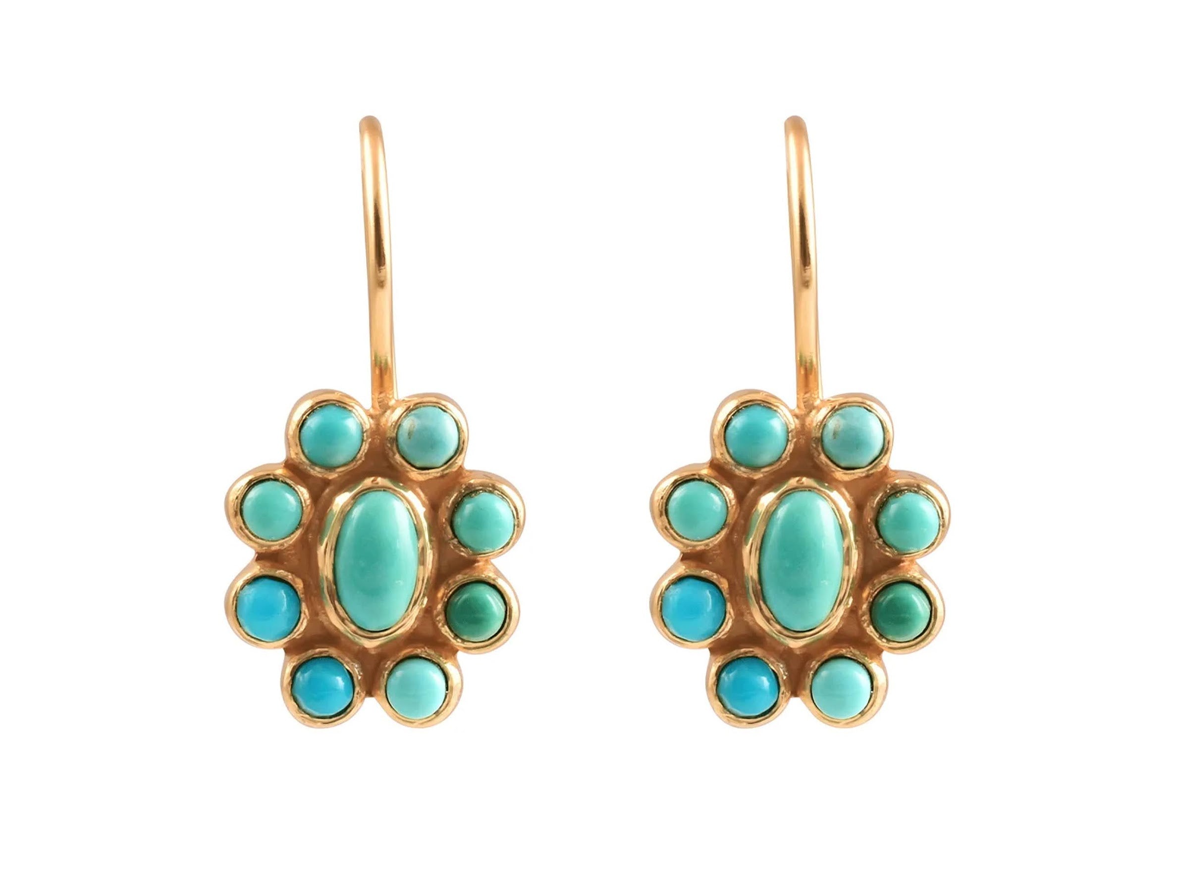 Nine Planets Earrings in Turquoise