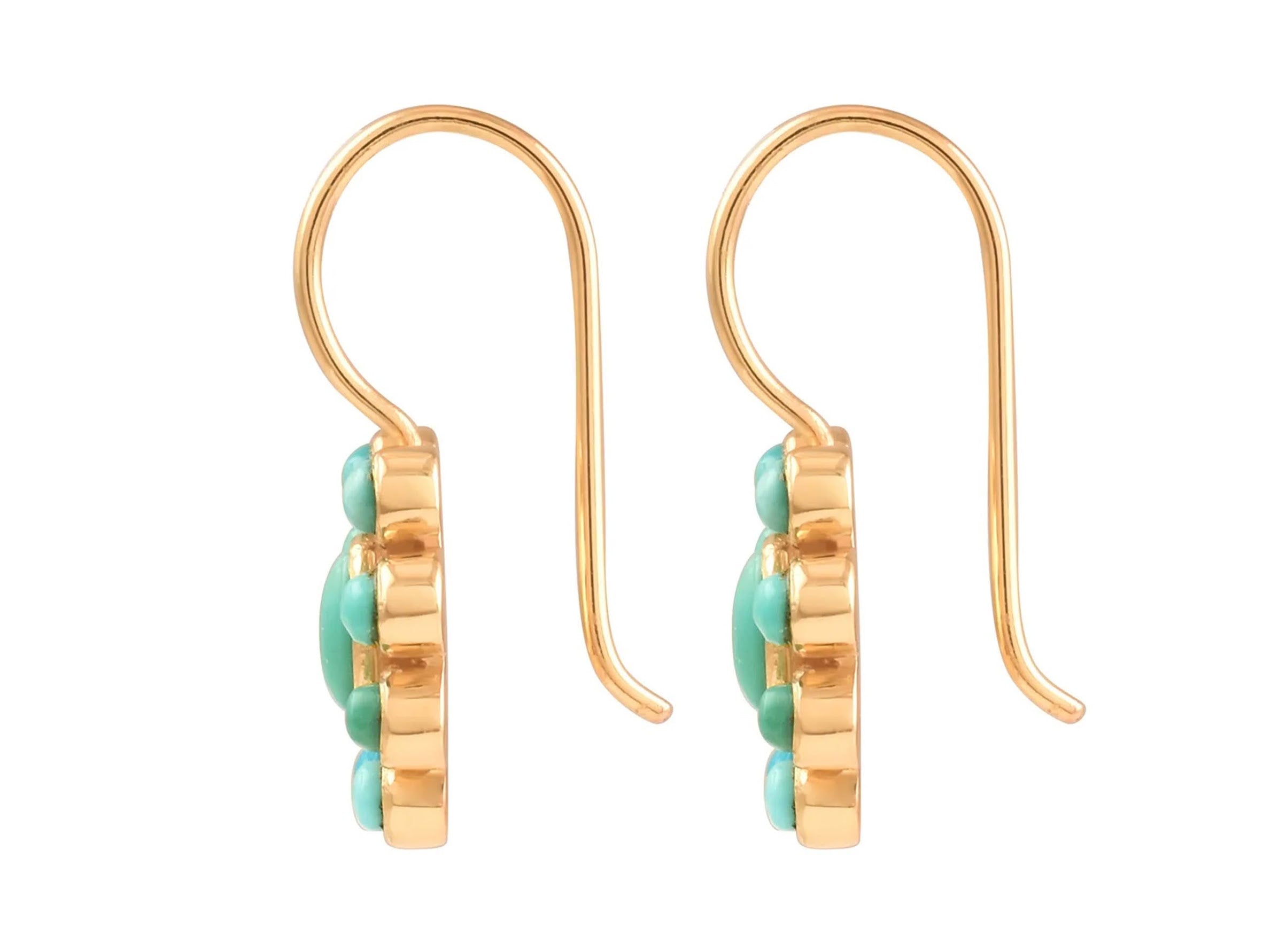 Nine Planets Earrings in Turquoise