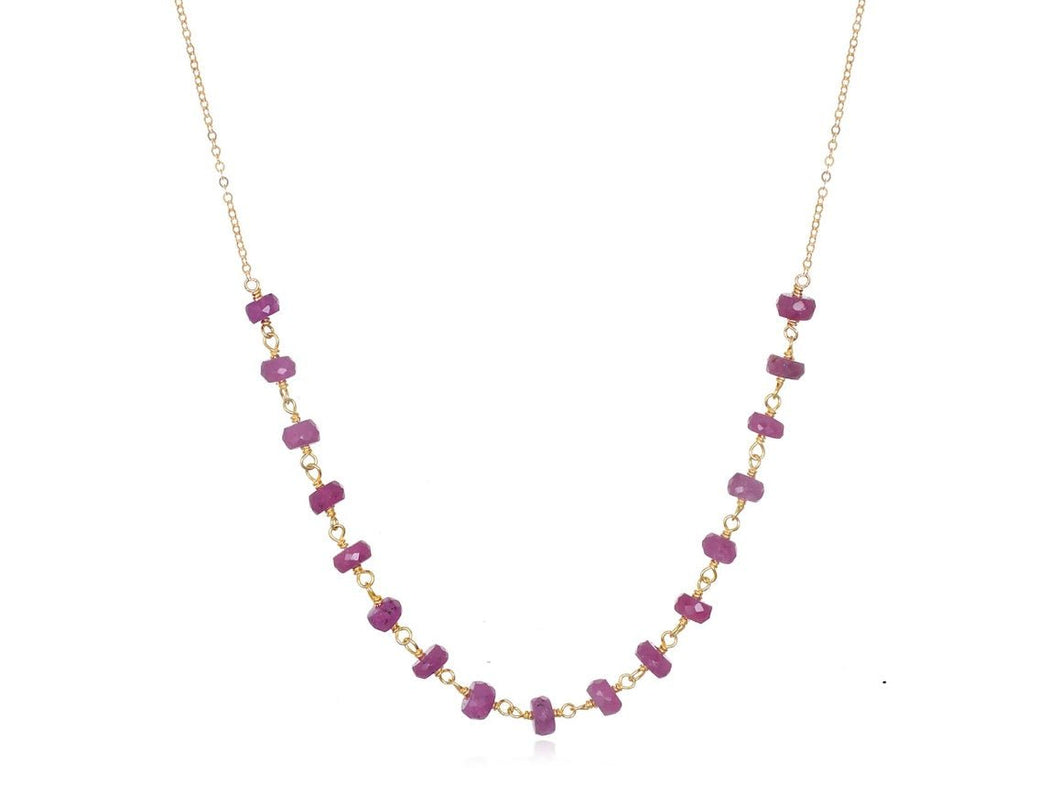 Ruby Roundel Layering Necklace